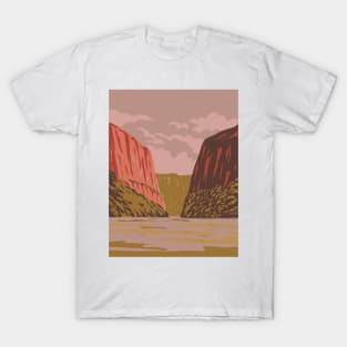 Sumidero Canyon National Park in Chiapas Mexico WPA Art Deco Poster T-Shirt